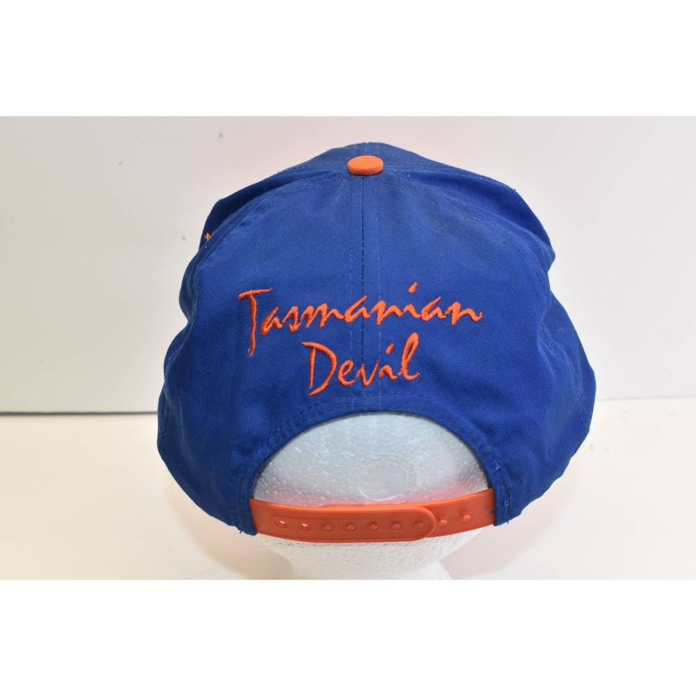 Vintage Looney Toons Tasmanian Devil Snapback Trucker Hat Unisex One Size 1993 - Picture 3 of 5